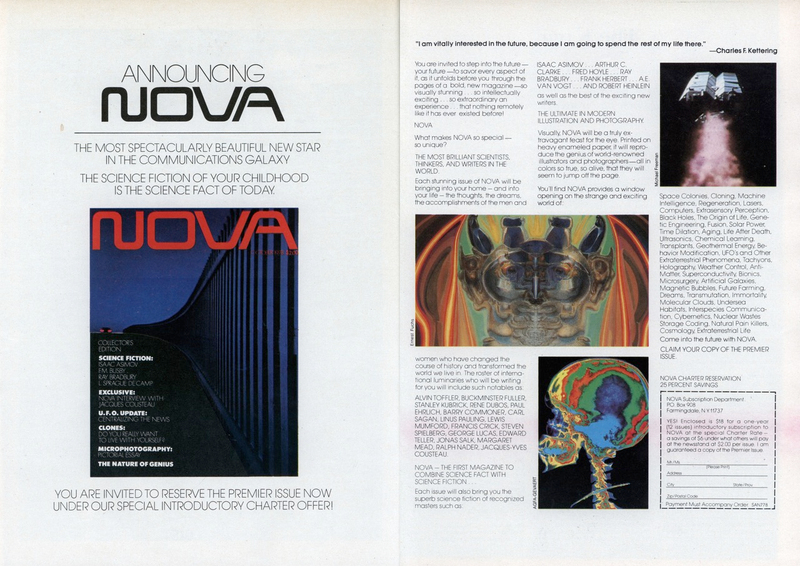 Illustration for article titled Omni Magazine Was Almost Called Nova Until PBS Sued
